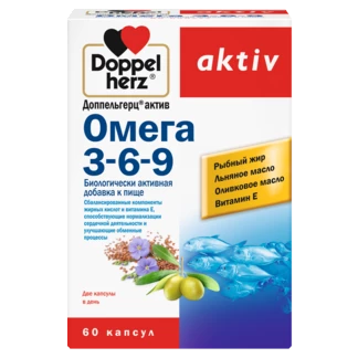 Doppelherz aktiv Омега 3-6-9 Вид спереди